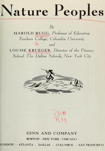 Cover for Nature Peoples
