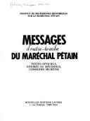 Cover for Messages d'outre-tombe du maréchal Pétain