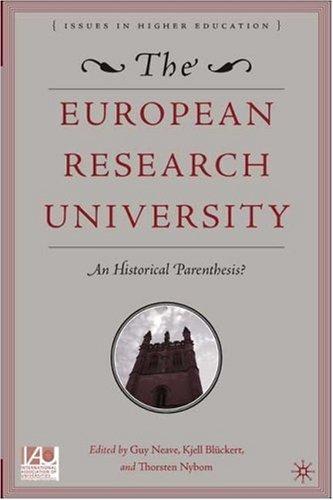 Cover for The European research university