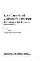 Cover for Low Dimensional Cooperative Phenomena