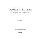 Cover for Donald Sultan