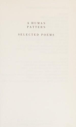 Cover for A human pattern