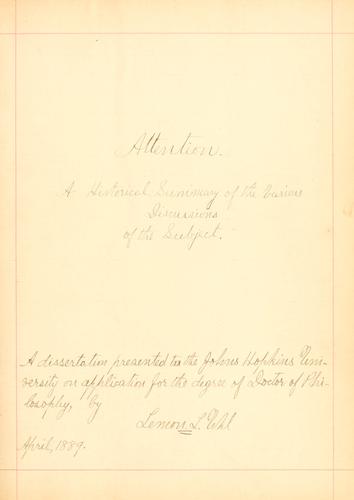 Cover for Attention