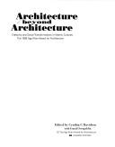 Cover for Architecture Beyond Architecture