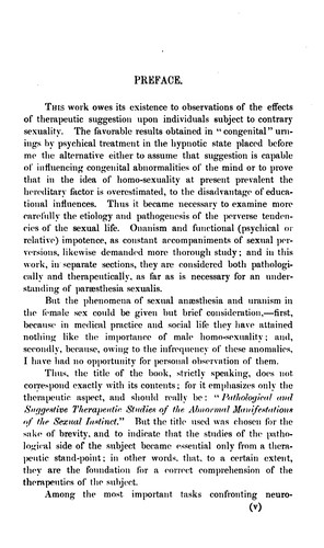 Cover for Therapeutic suggestion in psychopathia sexualis (pathological manifestations of the sexual sense)