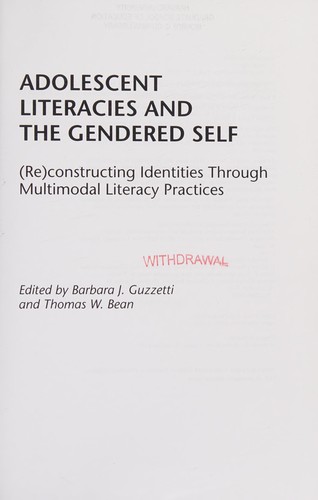 Cover for Adolescent literacies and the gendered self