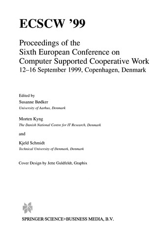 Cover for ECSCW '99