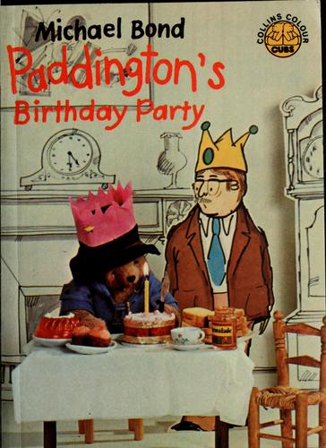 Cover for Paddington's birthday party