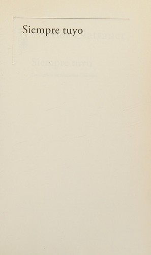 Cover for Siempre tuyo