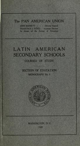 Cover for Latin American secondary schools