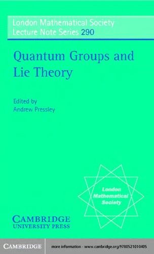 Cover for Quantum groups and Lie theory