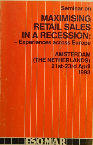 Cover for Seminar on Maximising Retail Sales in a Recession--Experiences across Europe