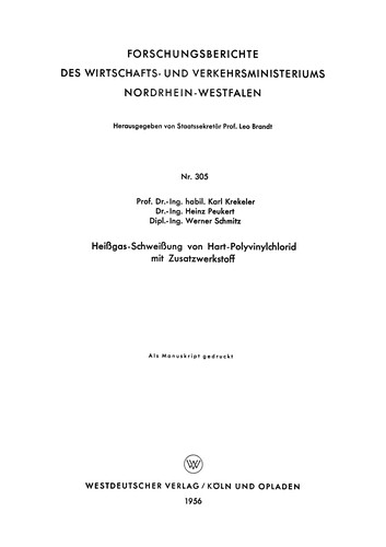 Cover for Heißgas-Schweißung von Hart-Polyvinylchlorid mit Zusatzwerkstoff