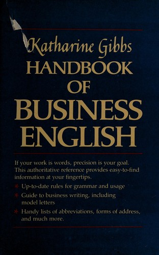 Cover for Katharine Gibbs handbook of business English