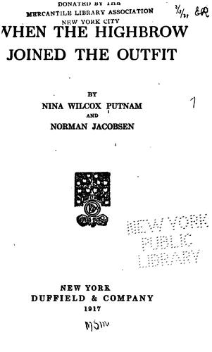 Cover for When the highbrow joined the outfit