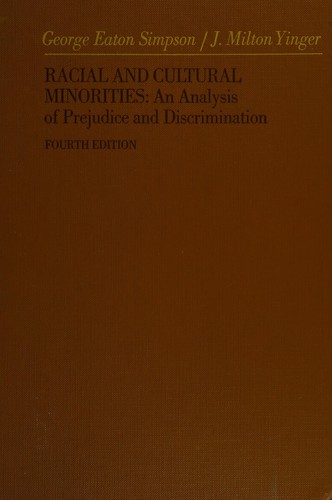 Cover for Racial and cultural minorities
