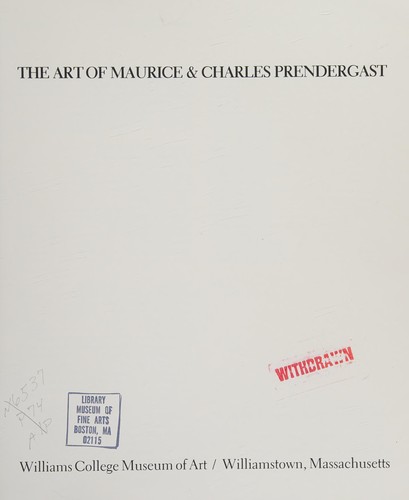 Cover for The Art of Maurice & Charles Prendergast.