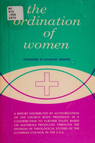 Cover for THE ORDINATION OF WOMEN