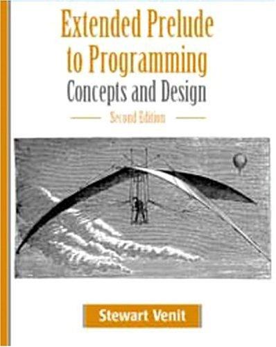 Cover for Extended Prelude to Programming