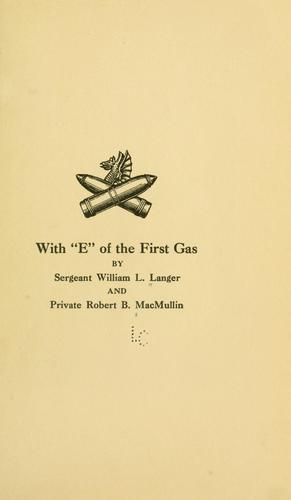 Cover for With "E" of the First Gas