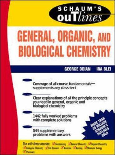 Cover for Schaum's outline of theory and problems of general, organic, and biological chemistry