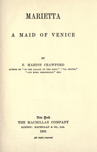 Cover for Marietta