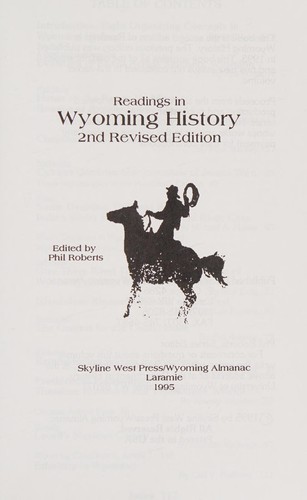 Cover for Readings in Wyoming History