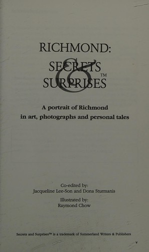 Cover for Richmond, secrets & surprises