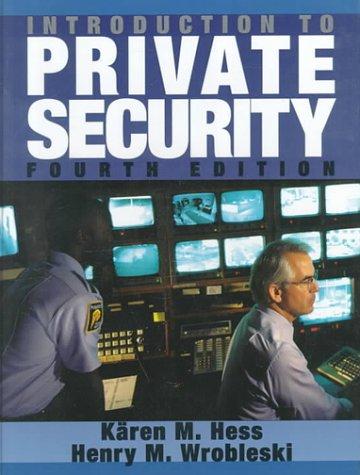 Cover for Introduction to private security