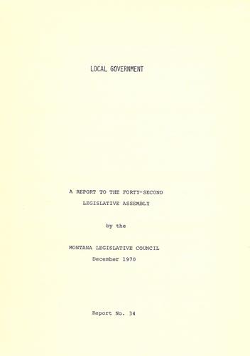 Cover for Local government