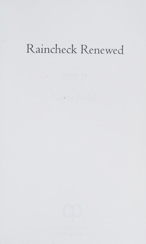 Cover for Raincheck Renewed