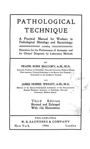 Cover for Pathological technique