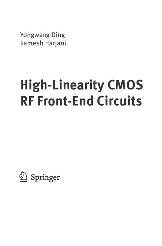 Cover for High-linearity CMOS RF front-end circuits