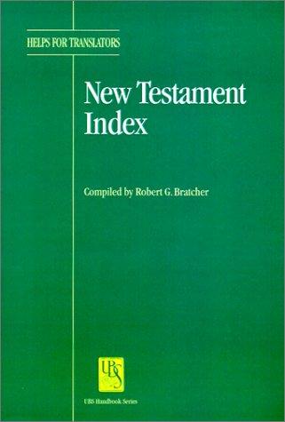 Cover for New Testament Index