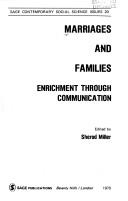 Cover for Marriages and families