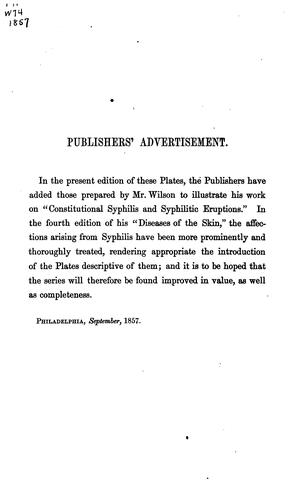 Cover for Plates illustrative of Wilson on diseases of the skin
