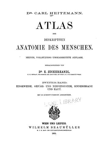 Cover for Atlas der descriptiven Anatomie des Menschen 1