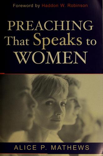Cover for Preaching that speaks to women