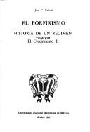 Cover for El porfirismo