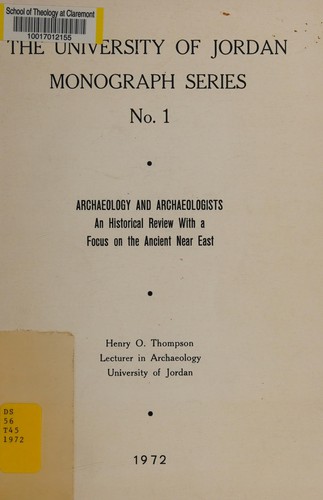Cover for Archaeology and archaeologists