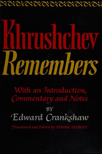 Cover for Khrushchev remembers