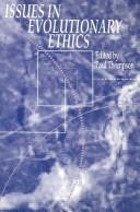 Cover for Issues in evolutionary ethics