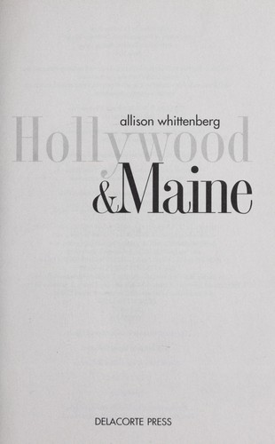 Cover for Hollywood and Maine
