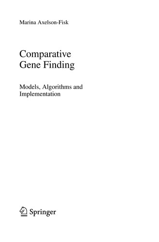 Cover for Comparative gene finding