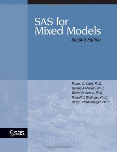 Cover for SAS for Mixed Models, Second Edition