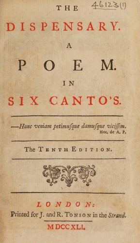 Cover for The dispensary