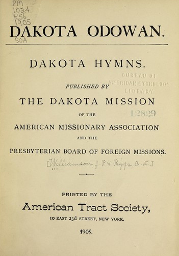 Cover for Dakota odowan
