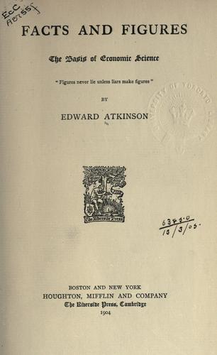 Cover for Facts and figures