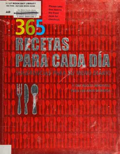 Cover for 365 recetas para cada día