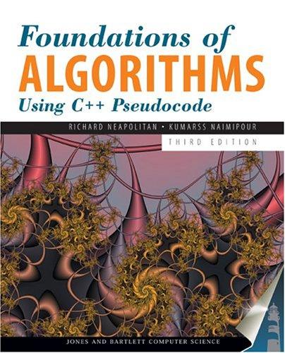 Cover for Foundations of algorithms using C++ pseudocode